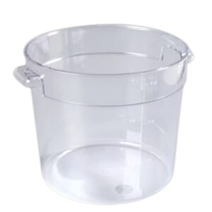 8 Quart Clear Polycarbonate  Round Food Storage Container