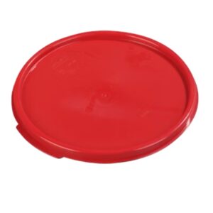 Red Polypropylene Round Lid For 6 & 8 Quart Containers
