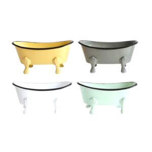 Metal Bathtub Soap Dish, 4 Colors